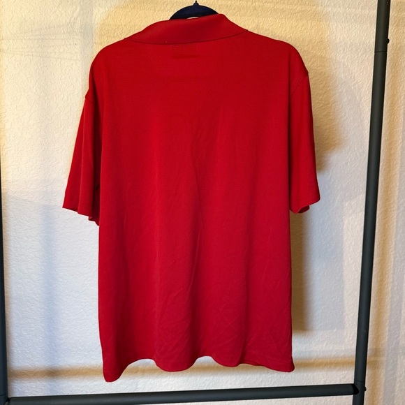 PGA Tour Airflux Men’s Golf Polo Shirt Size XL Red - Picture 2 of 7